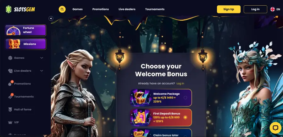 SlotsGem mobile casino cu acces la sloturi și demo Shining Crown